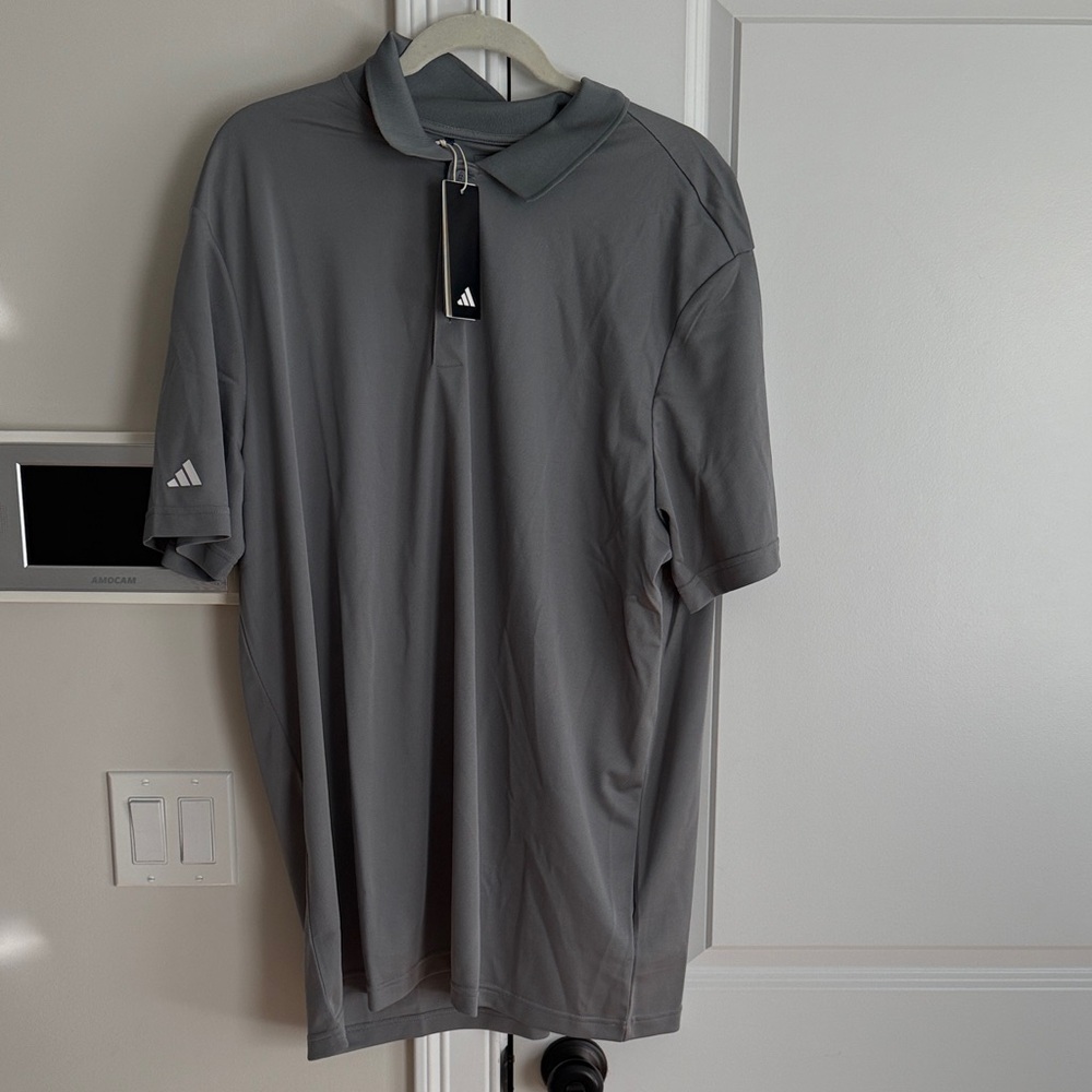 Adidas Men's Polo Shirt in Charcoal